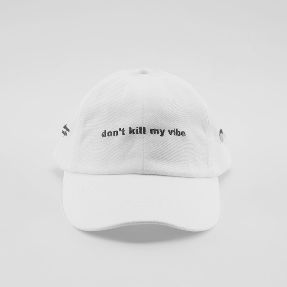 Cappellino in caldo cotone "Don't kill my vibe"