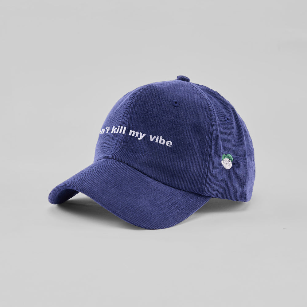 Cappellino in velluto a coste "Don't kill my vibe"