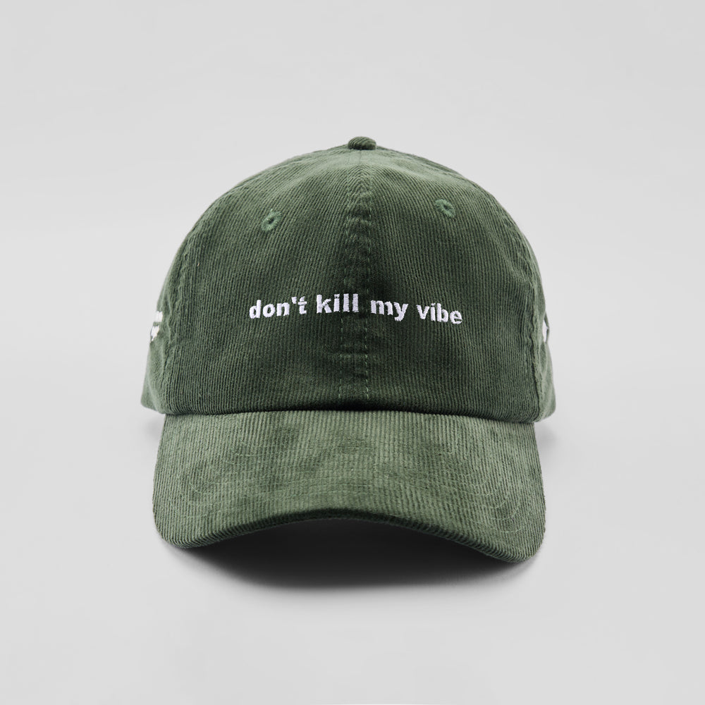 Cappellino in velluto a coste "Don't kill my vibe"