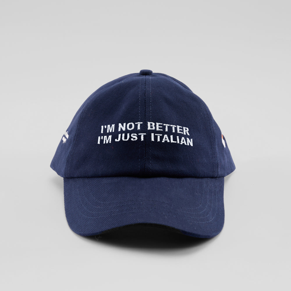 Cappellino in caldo cotone "I'm not better, i'm just Italian"