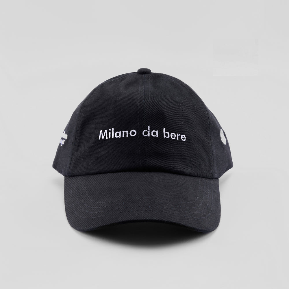 Cappellino in caldo cotone "Milano da bere"