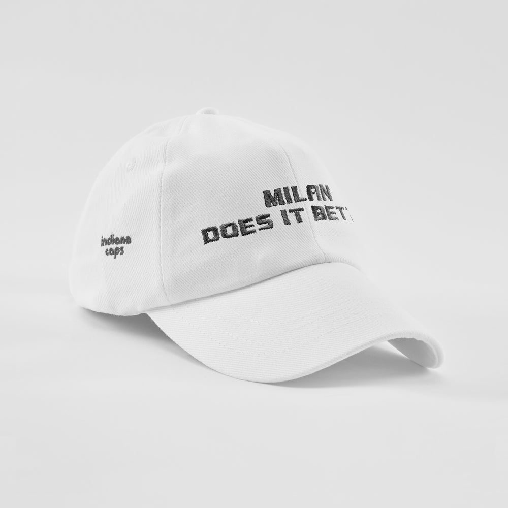 Cappellino in caldo cotone "Milan does it better"