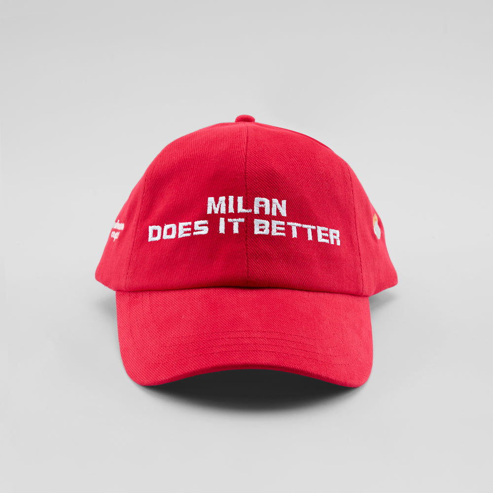 Cappellino in caldo cotone "Milan does it better"