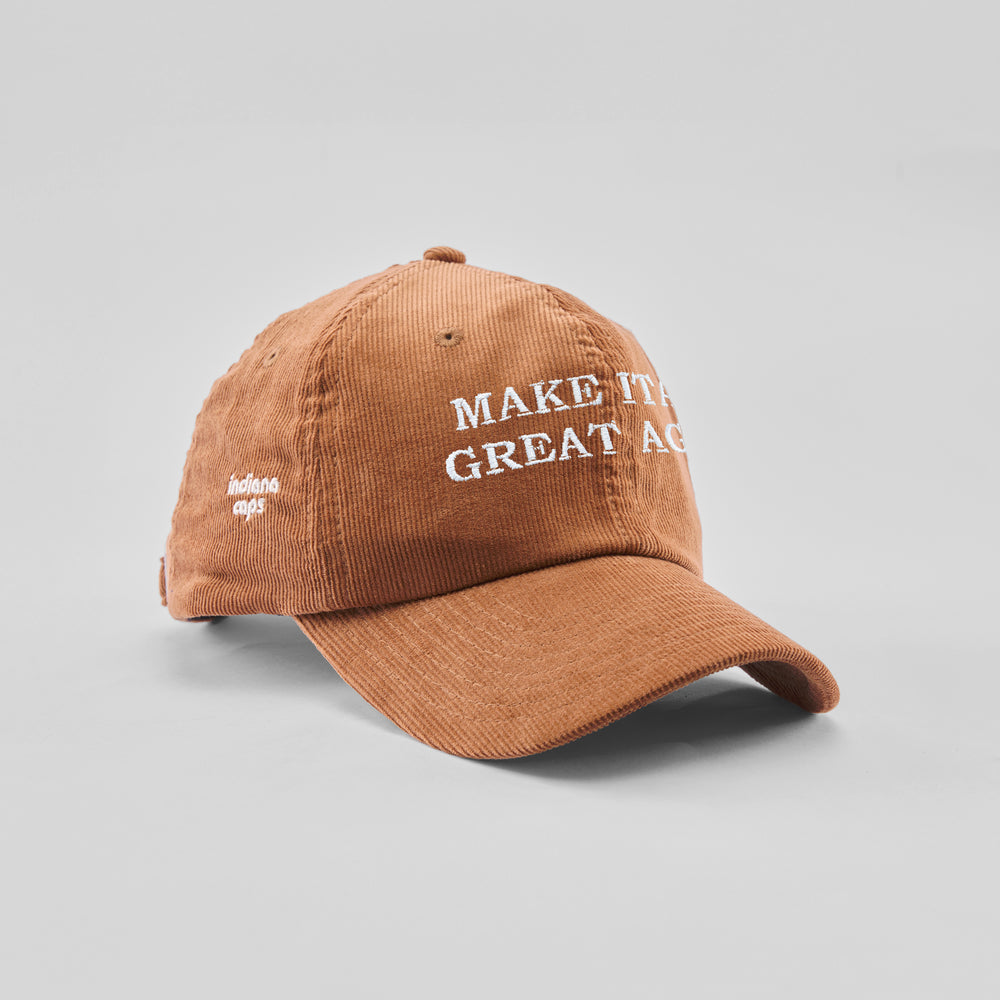 Cappellino in velluto a coste "Make Italy great again"