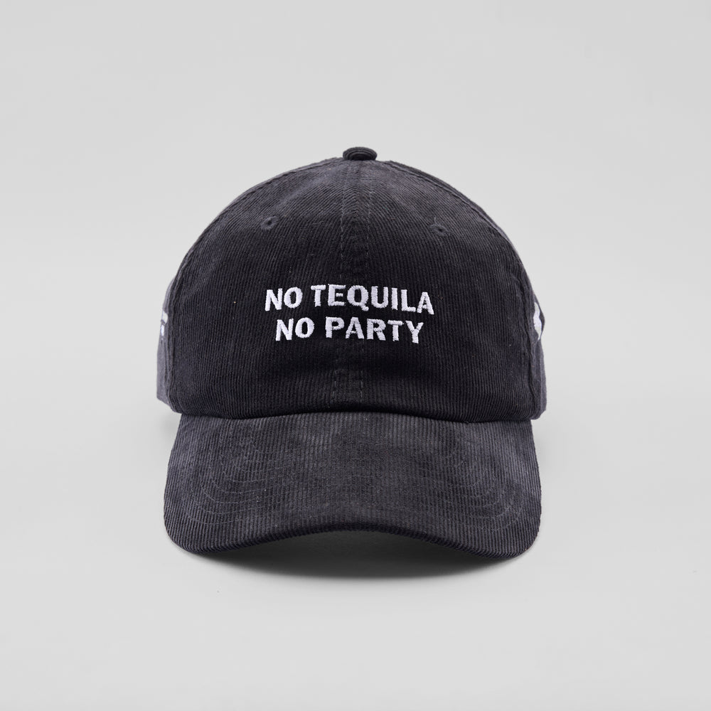 Cappellino in velluto a coste "No Tequila no party"