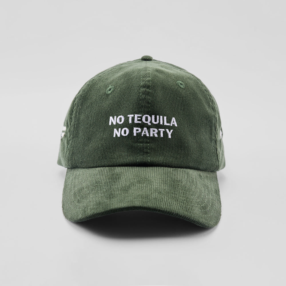 Cappellino in velluto a coste "No Tequila no party"