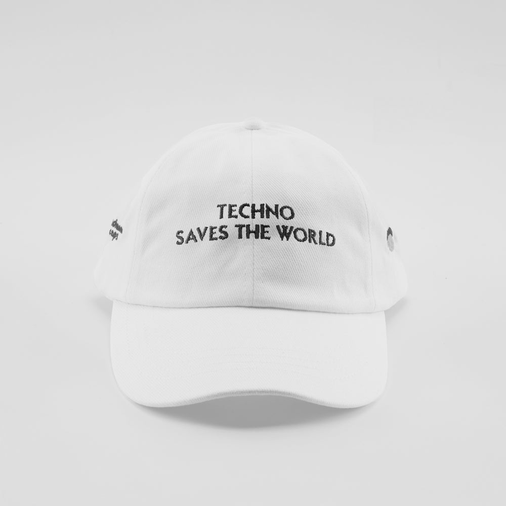 Cappellino in caldo cotone "Techno saves the world"