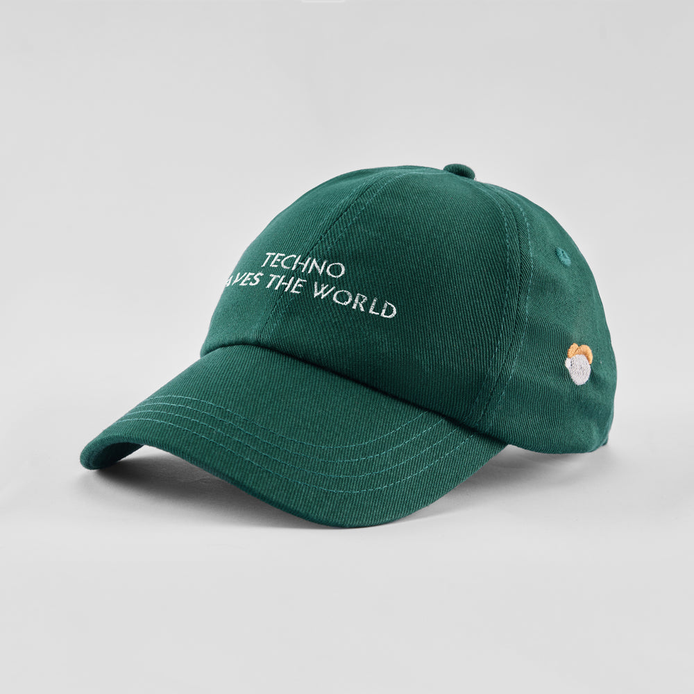 Cappellino in caldo cotone "Techno saves the world"